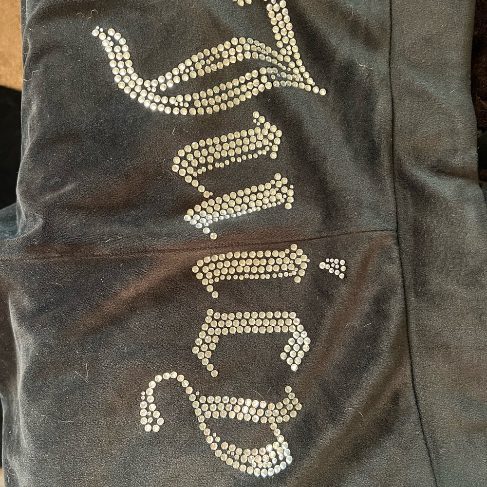 Juicy Couture Classic Black Velour Pants